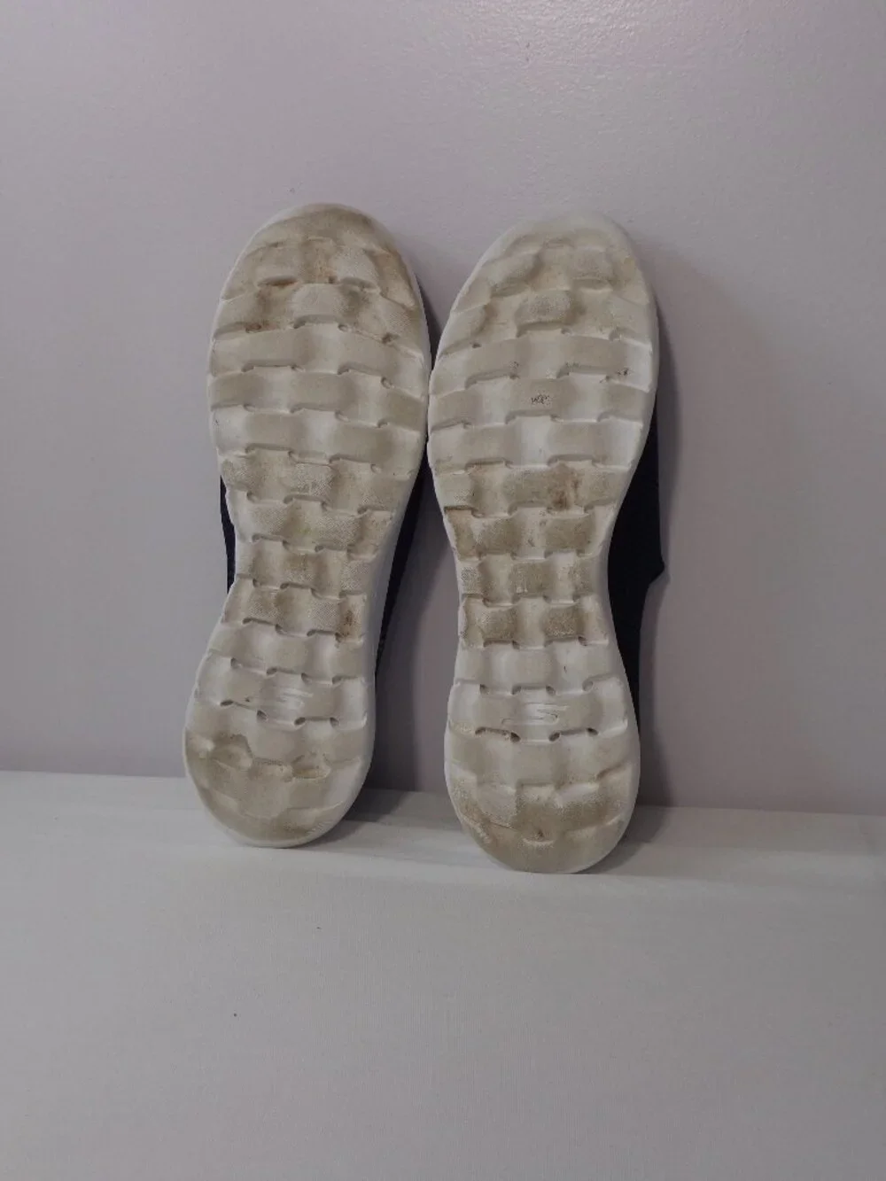SKECHERS GO WALK Max Slip-On Walking Sneakers Navy Blue Shoes Women's Sz 9.5
